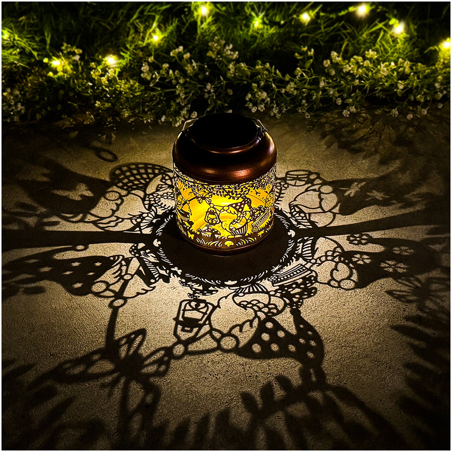 2 Pack Gnomes Solar Lanterns Outdoor Waterproof,Hanging Solar Lights Gnome Gifts for Women Metal LED Decorative Light for Yard,Patio,Lawn,Tabletop,Pathway,Landscape,Garden Gnomes Decor
