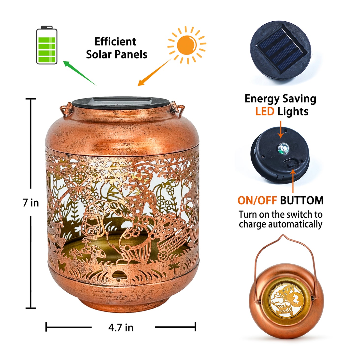 2 Pack Gnomes Solar Lanterns Outdoor Waterproof,Hanging Solar Lights Gnome Gifts for Women Metal LED Decorative Light for Yard,Patio,Lawn,Tabletop,Pathway,Landscape,Garden Gnomes Decor