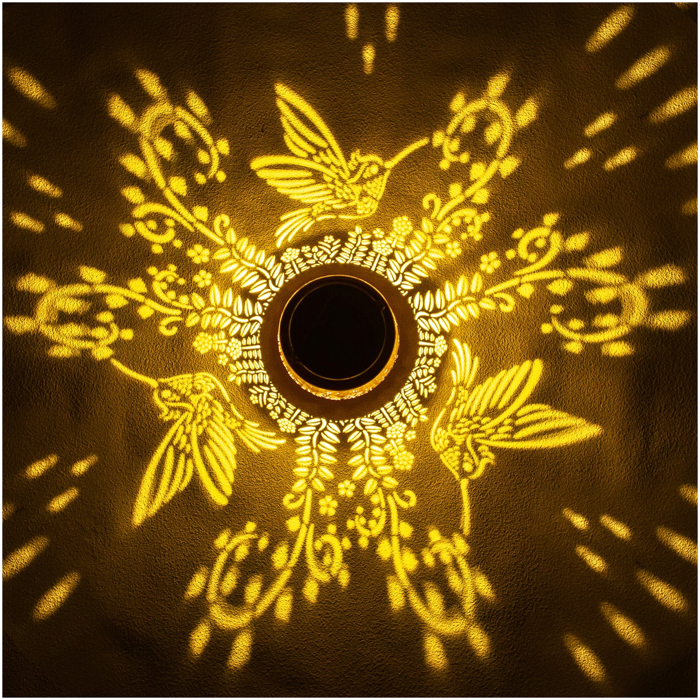 2 Pack Hummingbird Solar Lanterns Outdoor Waterproof Hanging Solar Lights Hummingbird Gifts for Women Men Metal Decorative LED Lights for Garden Decor,Yard,Patio,Lawn,Tabletop,Pathway,Landscape