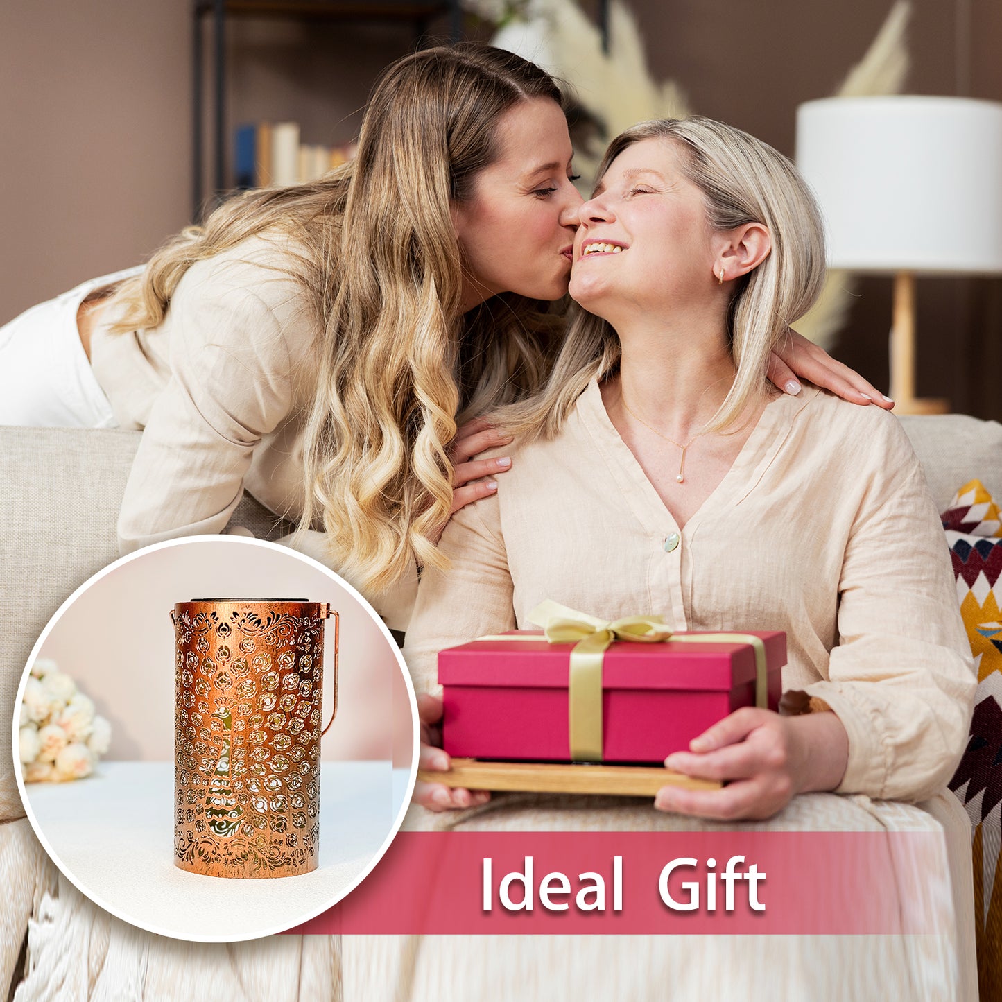 Peacock Solar Lanterns Outdoor Waterproof Hanging Solar Lights Peacock Gifts for Women Men Metal Decorative LED Lanterns for Yard, Patio, Lawn, Tabletop, Pathway, Landscape, Garden Decor