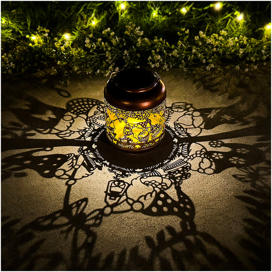 Gnomes Solar Lanterns Outdoor Waterproof,Hanging Solar Lights Gnome Gifts for Women Metal LED Decorative Light for Yard,Patio,Lawn,Tabletop,Pathway,Landscape,Garden Gnomes Decor