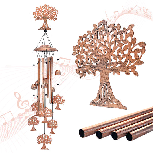 Tree of Life Wind Chimes for Outside,Tree of Life Gifts for Women/Men/Mom/Grandma/Sympathy gift/Memorial Gifts/Birthday Gifts Metal windchimes outdoors/Indoors,patio decor,Garden Decor,Yard Decor