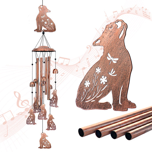 French Bulldog Wind Chimes for Outside,Dog Gifts for Women/Men/Sympathy gift/Memorial Gifts/Birthday Festival Gifts Metal windchimes outdoors/Indoors,patio decor,Garden Decor,Home,Porch,Yard Decor