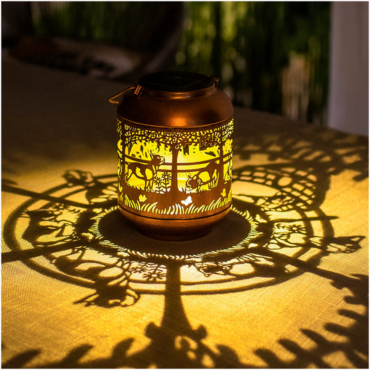 French Bulldog Solar Lanterns Outdoor Waterproof,Hanging Solar Lights French Bulldog Gifts for Women Men Metal LED Decorative Light for Yard,Patio,Lawn,Tabletop,Pathway,Landscape,Garden Decor