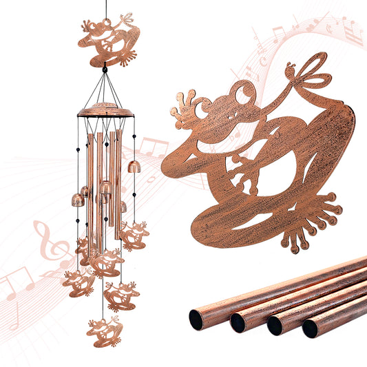 Frog Wind Chimes for Outside,Frog Gifts for Women/Men/Sympathy Gift/Memorial Gifts/Festival Birthday Gifts Metal windchimes Outdoors/Indoors,Patio Decor,Garden Decor,Yard Decor,Home Decor,Porch