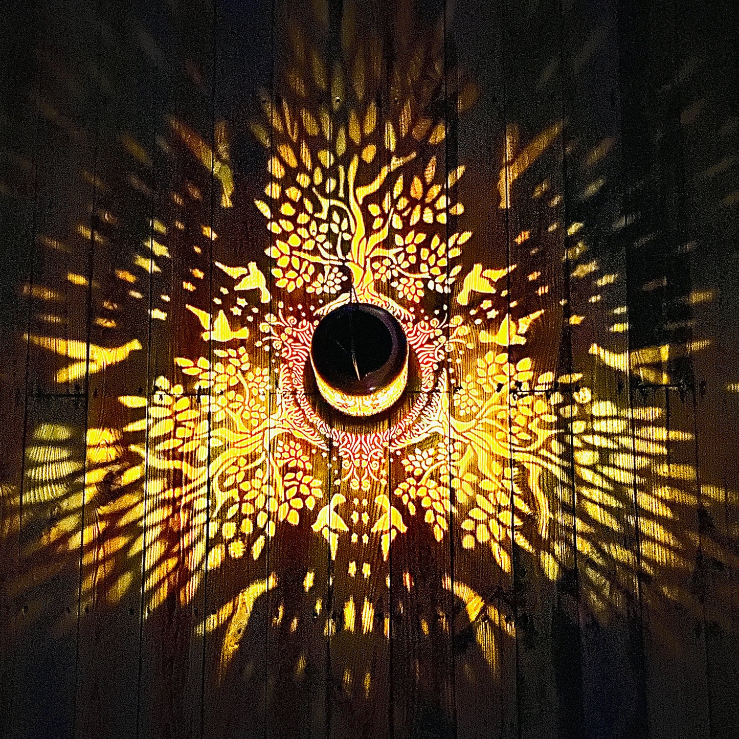 2 Pack Tree of Life Outdoor Solar Hanging Lanterns Waterproof LED Solar Lights Metal Decorative Lanterns for Garden, Patio, Courtyard, Backyard, Yard Decor Unique Tree of Life Gifts for Women Gardening