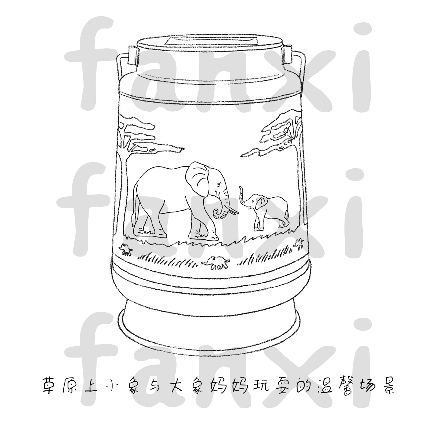 Elephant Solar Lanterns Outdoor Waterproof Hanging Solar Lights Elephant Gifts for Women Men Metal Decorative LED Lanterns for Yard, Patio, Lawn, Tabletop, Pathway, Landscape, Garden Decor