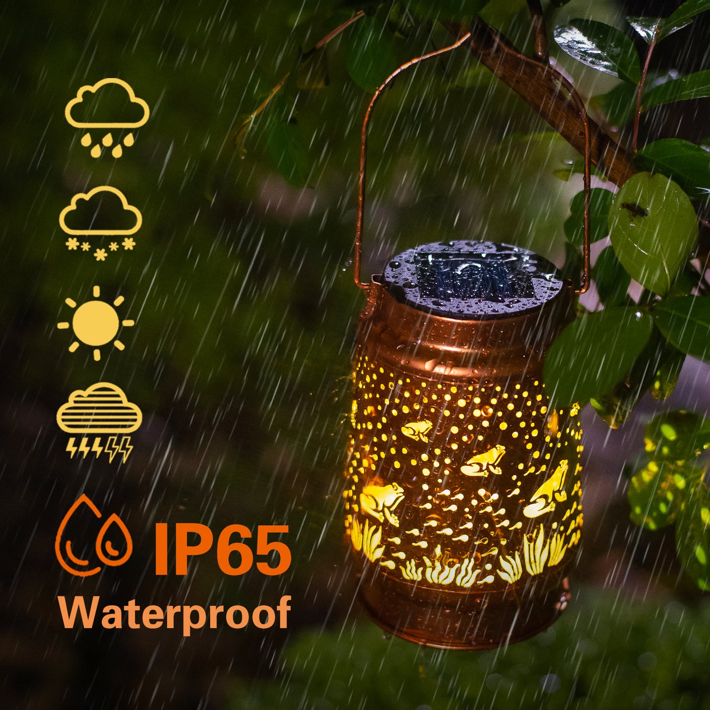 Frog Solar Lanterns Outdoor Waterproof Hanging Solar Lights Frog Gifts for Women Men Metal Decorative LED Frog Lanterns for Garden Decor,Yard,Patio,Lawn,Tabletop,Pathway,Landscape