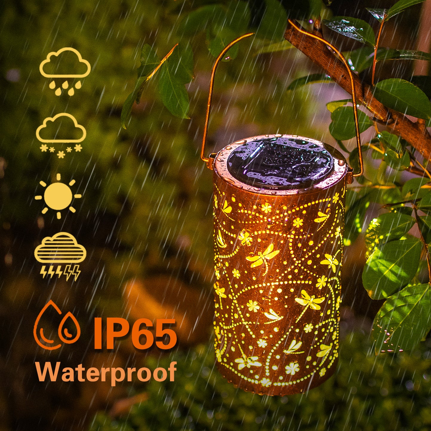 2 Pack Dragonfly Solar Lanterns Outdoor Waterproof Hanging Solar Lights Dragonfly Gifts for Women Men Metal Decorative LED Lights for Garden Decor,Yard,Patio,Lawn,Tabletop,Pathway,Landscape
