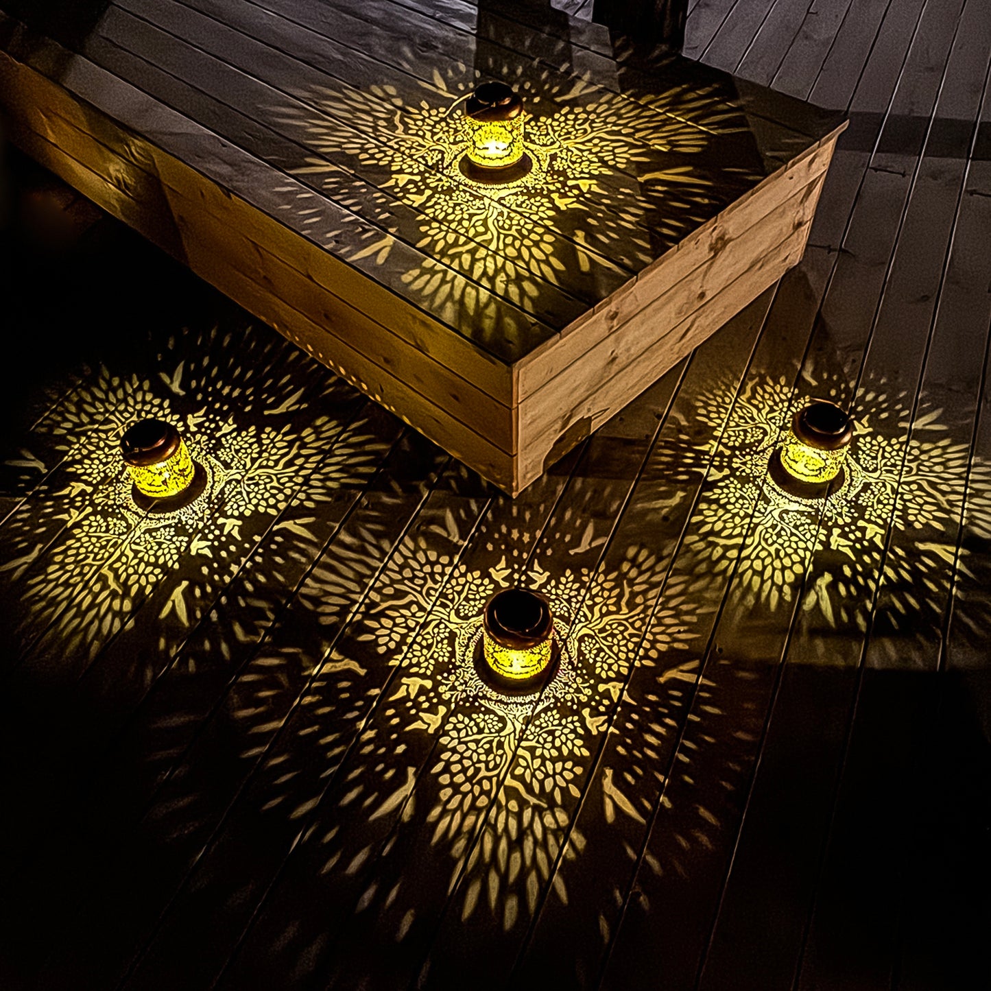 2 Pack Tree of Life Outdoor Solar Hanging Lanterns Waterproof LED Solar Lights Metal Decorative Lanterns for Garden, Patio, Courtyard, Backyard, Yard Decor Unique Tree of Life Gifts for Women Gardening